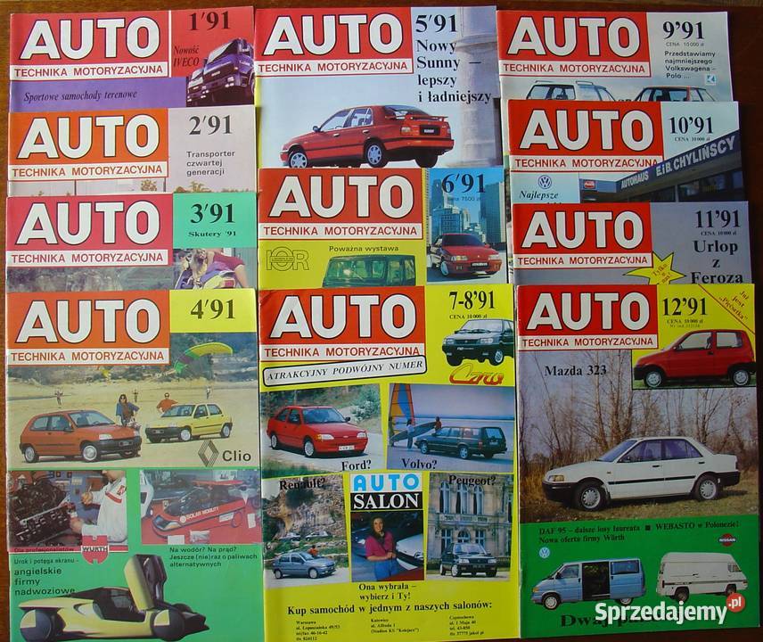 Auto Technika Motoryzacyjna pełny Rocznik 1991 Pozostałe łódzkie Łódź