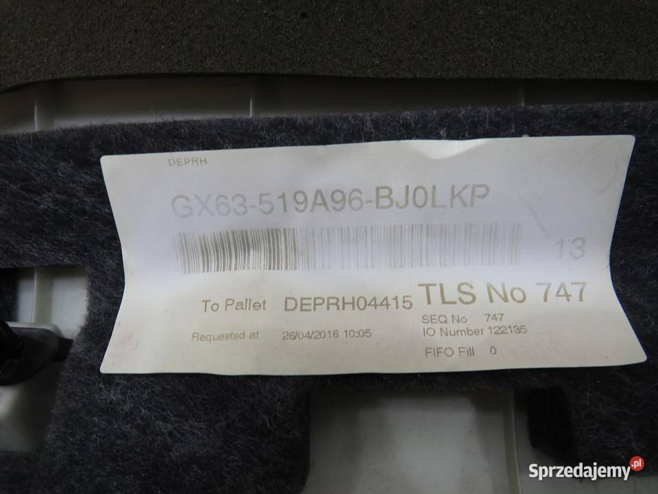 OSŁONA SŁUPKA TYŁ PRAWY JAGURA XF X260 SEDAN