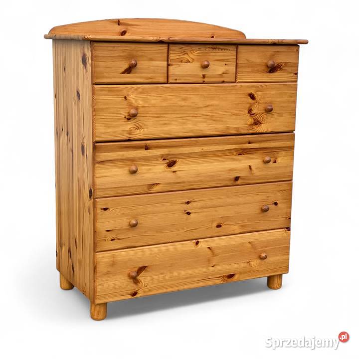 Komoda sosnowa 7 szuflad szafka Gryfice
