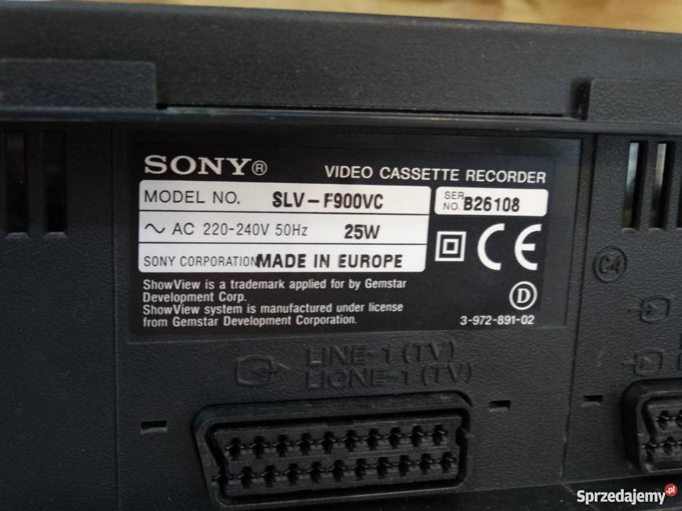Magnetowid Sony VHS sprawny WYSYŁKA Magnetowidy Jasło