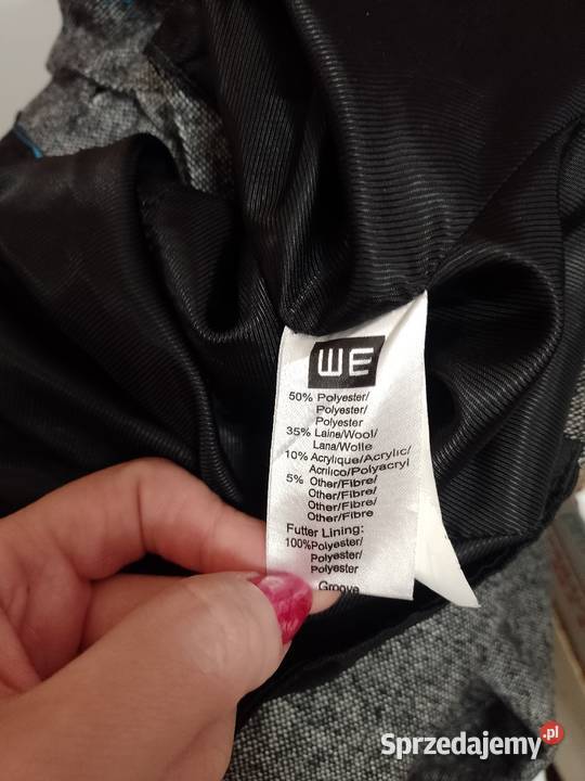 42XL WE Biznesowa wełniana kamizelka garniturowa