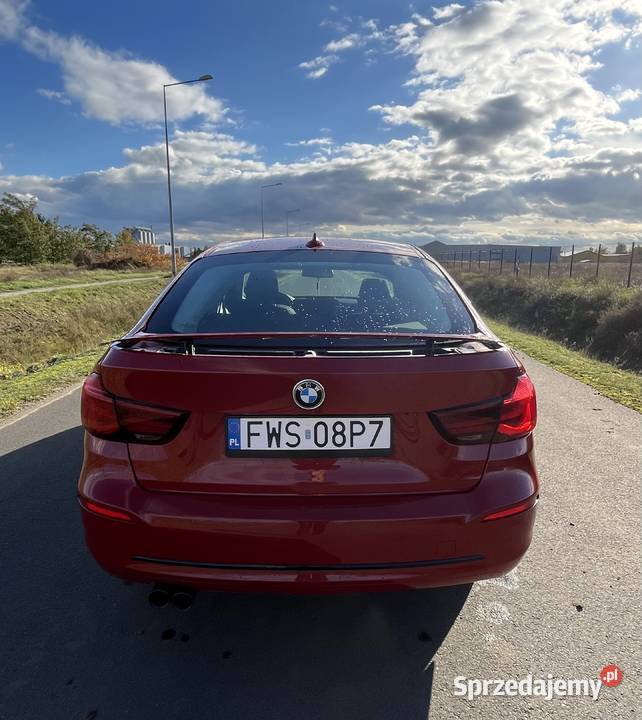 BMW 3 GT F34 Sportline 20 TDI TwinTurbo 190 2019 manualna lubuskie Wschowa