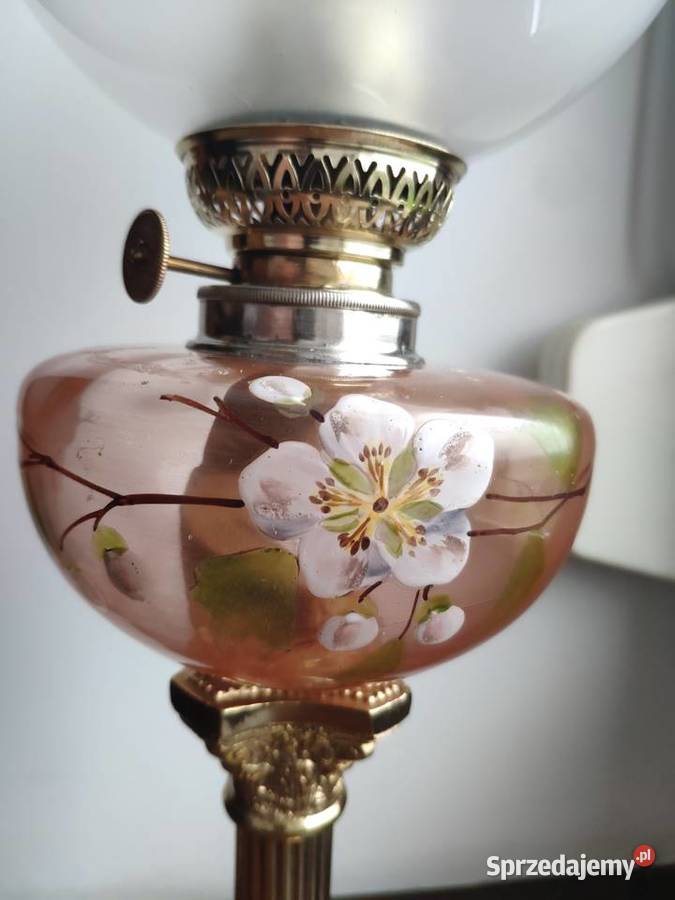Stara francuska lampa naftowa 33 XIX wiek małopolskie