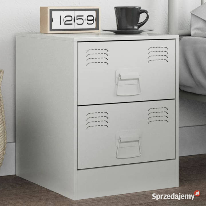 Szafka nocna biała 345x39x44 stal WM841629 Warszawa