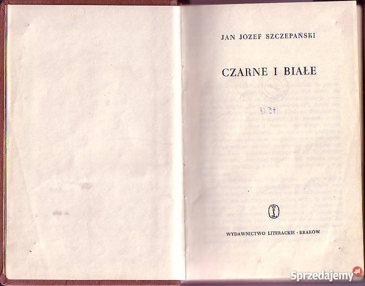 7025 CZARNE I BIAŁE JAN JÓZEF SZCZEPAŃSKI Czyrna