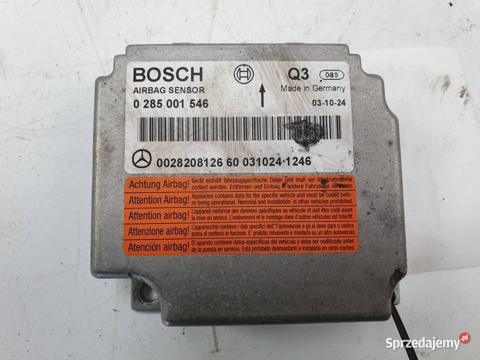 SENSOR AIRBAG MERCEDES W220 0028208126 osobowe