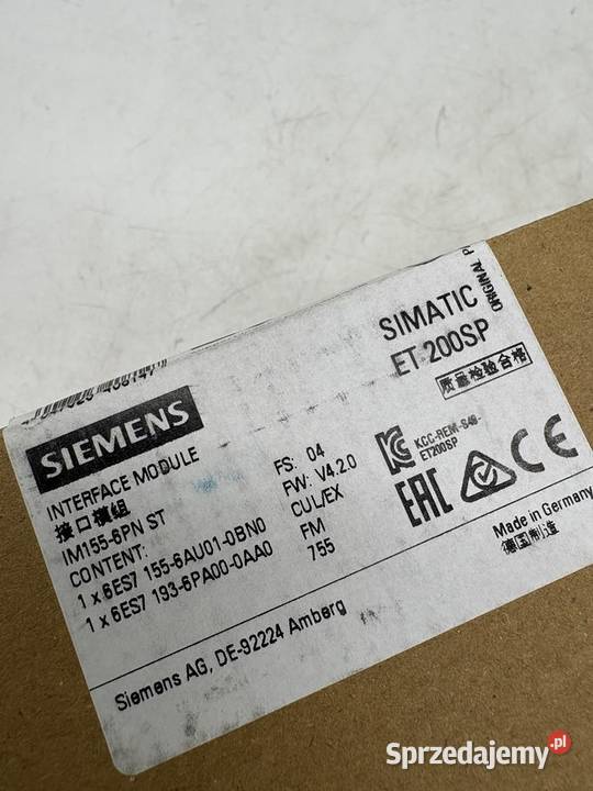Siemens 6ES7 1556AU10BN0 Interface module mazowieckie Warszawa