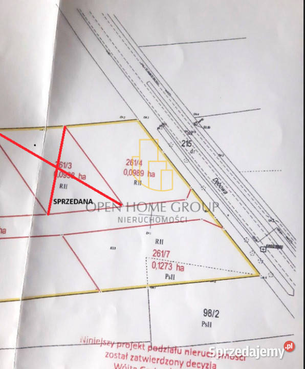 Mnichowice działka budowlana 1273 m2 budowlana dolnośląskie