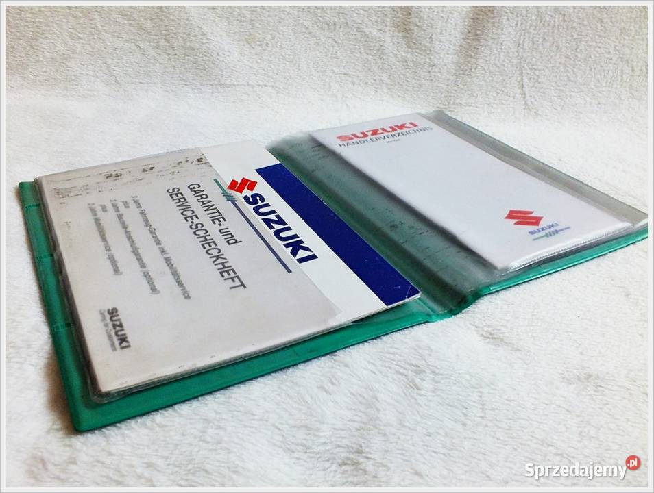 SUZUKI Futerał Książka serwisowa Dokumenty sprzedam