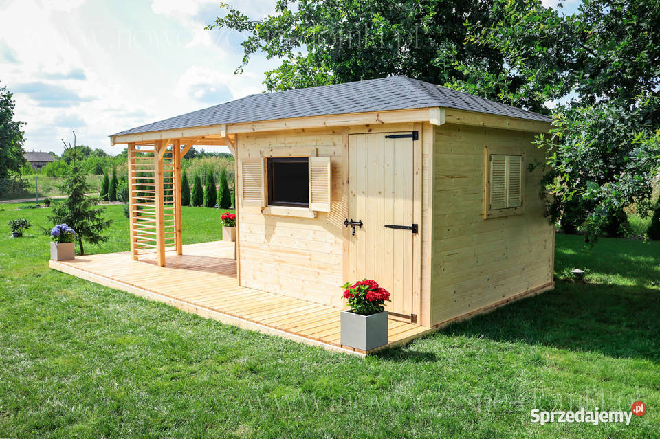 Domek ogrodowy La Mare 1 wym 3x6 z altaną Mikołów