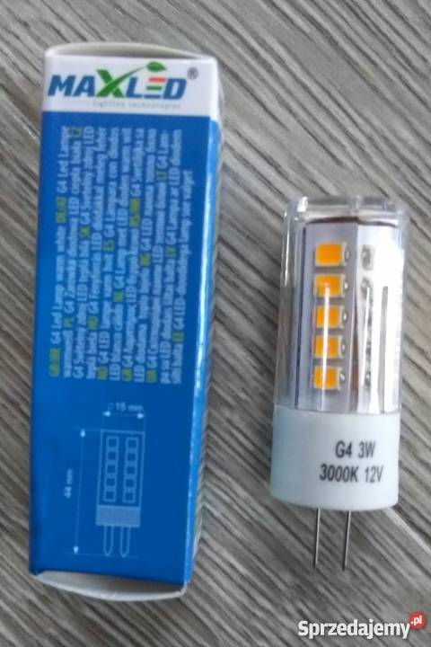 Żarówka LED G4 3 W 12 V biała ciepła Wrocław