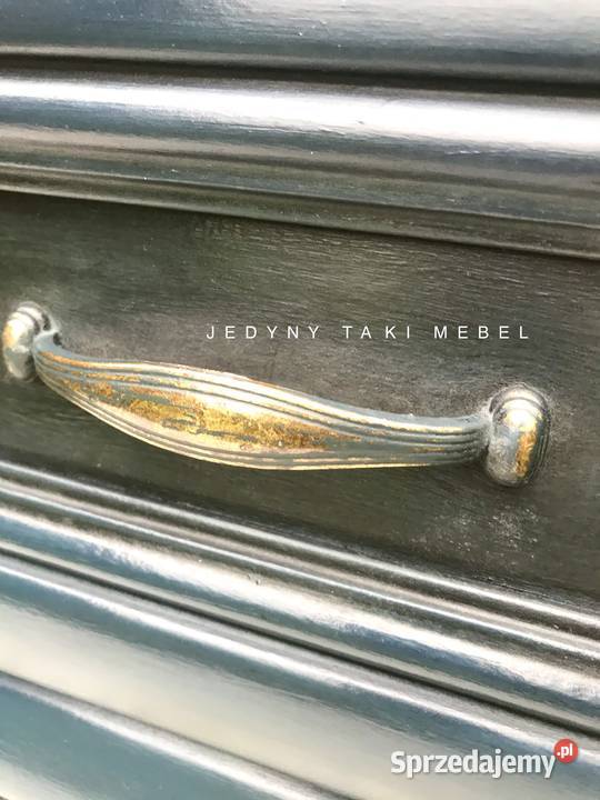 Witrynakredens w stylu shabby chic niebiesko Przeworsk