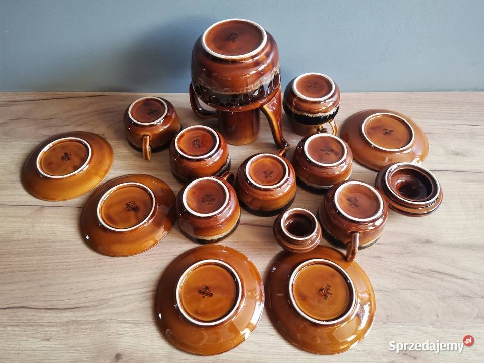 Stary serwis kawowy Agat porcelit Mirostowice Siemianowice Śląskie