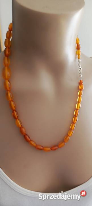 Naszyjnik bursztyn bałtycki oliwki vintage Białystok