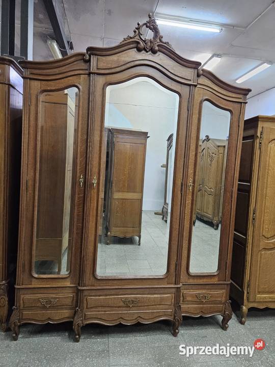 Stara dębowa szafa Ludwikowska rocaille Francja Nowy Sącz