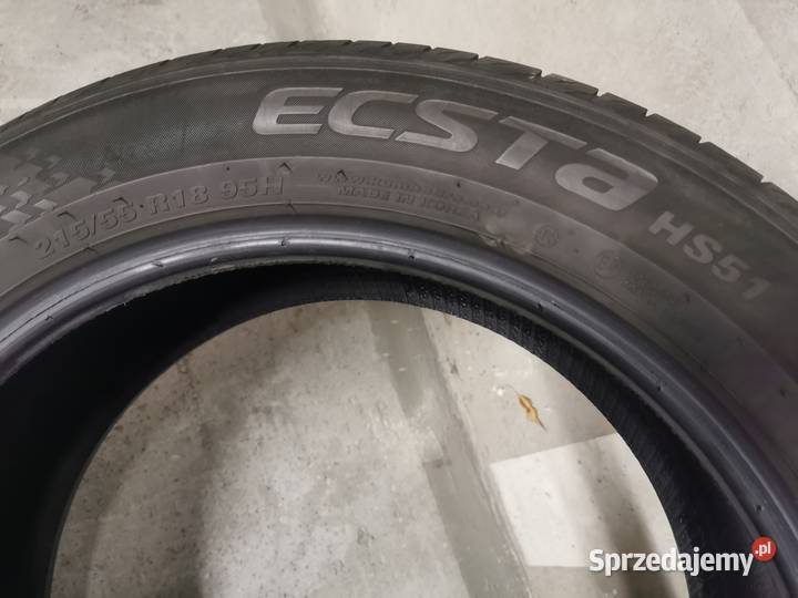 Komplet 21555R18 95H Kumho Ecsta HS51 2023r H do 210 km/h małopolskie Kraków