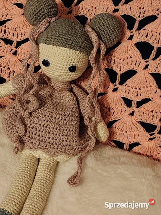 Lalka zrobiona na szydełku Lalki i akcesoria dolnośląskie Legnica sprzedam