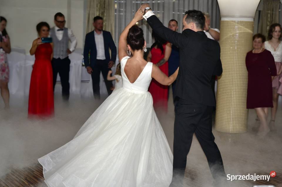 suknia ślubna księżniczka 36S śmietankowa z Jaworzno