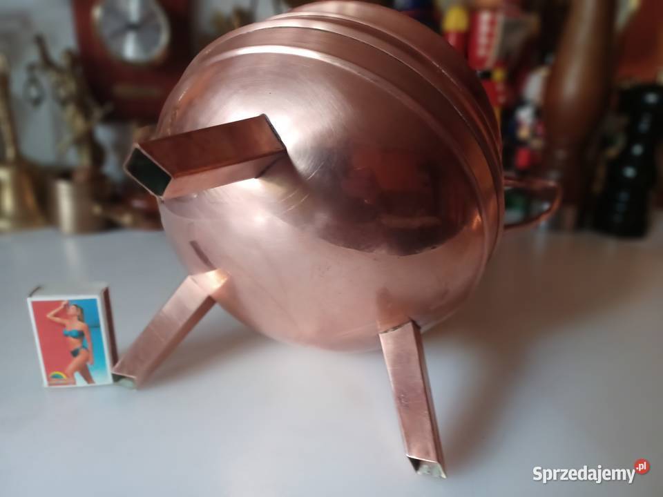 Piękna skandynawska donica Miedź Kolekcja wielkopolskie