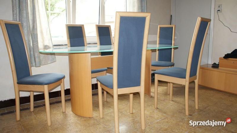 stół 6 krzeseł