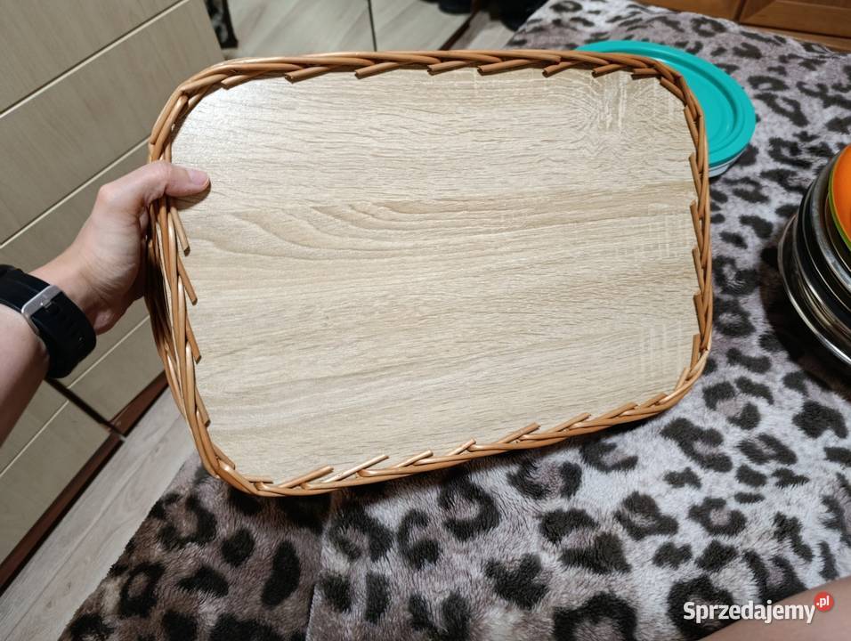 taca wiklinowa z uchwytami na płycie Poznań sprzedam