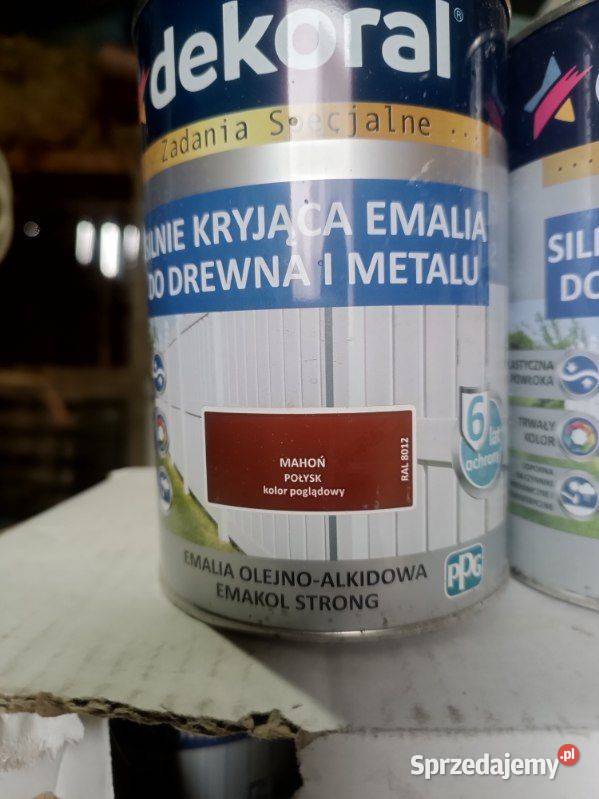 Dekoral brąz mahoń orzech połysk emalia do Emalie Wieliczka sprzedam
