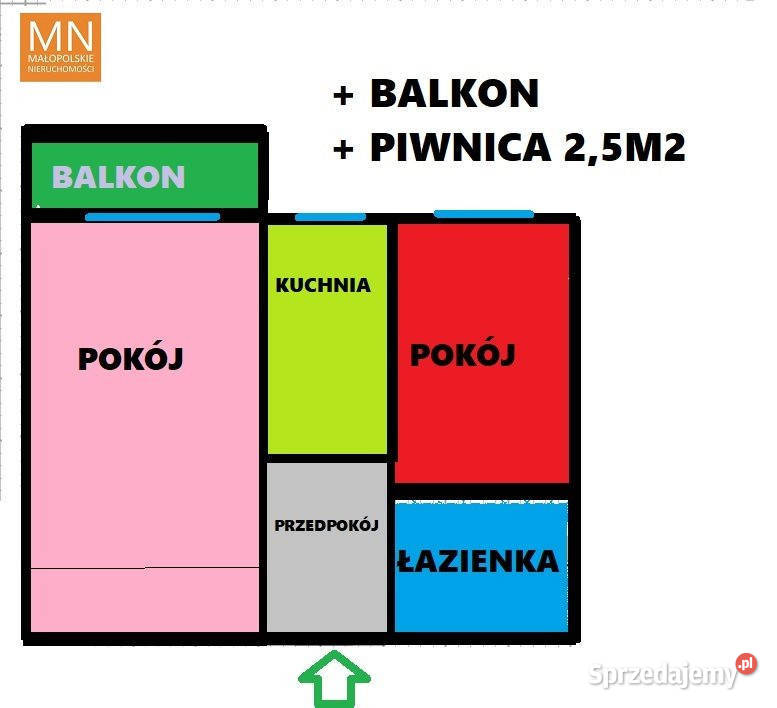 Sprzedam mieszkanie 38m2 2pokojowe Kraków