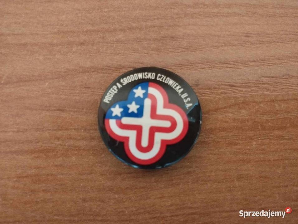 Przypinka z czasów PRL Warszawa