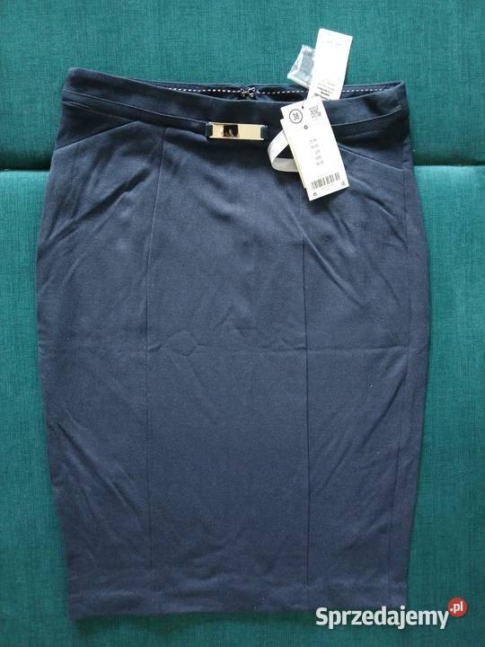 38 M Nowa z metką Spódnica granatowa ołówkowa do Spodnie Lublin