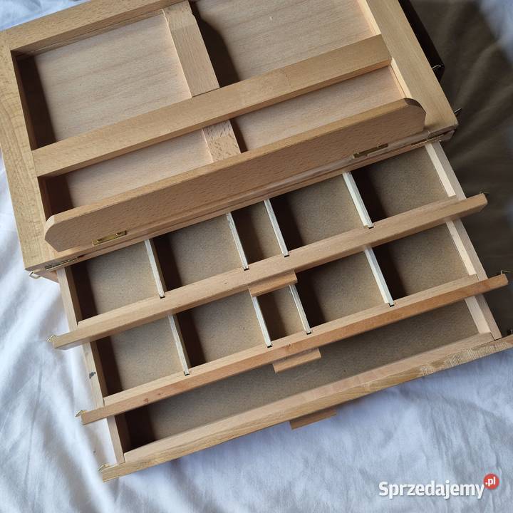 Sztaluga bukowa stołowa z szufladkami nowa Brzesko