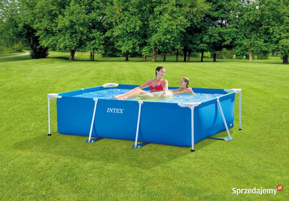 Basen ogrodowy stelażowy duży prostokątny 26x16m Smogorzów sprzedam