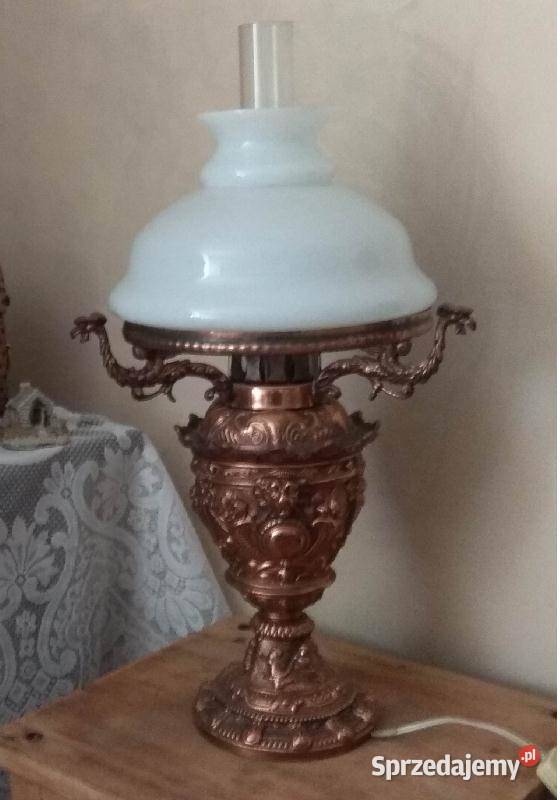 Miedziana lampa ala naftowa styl retro