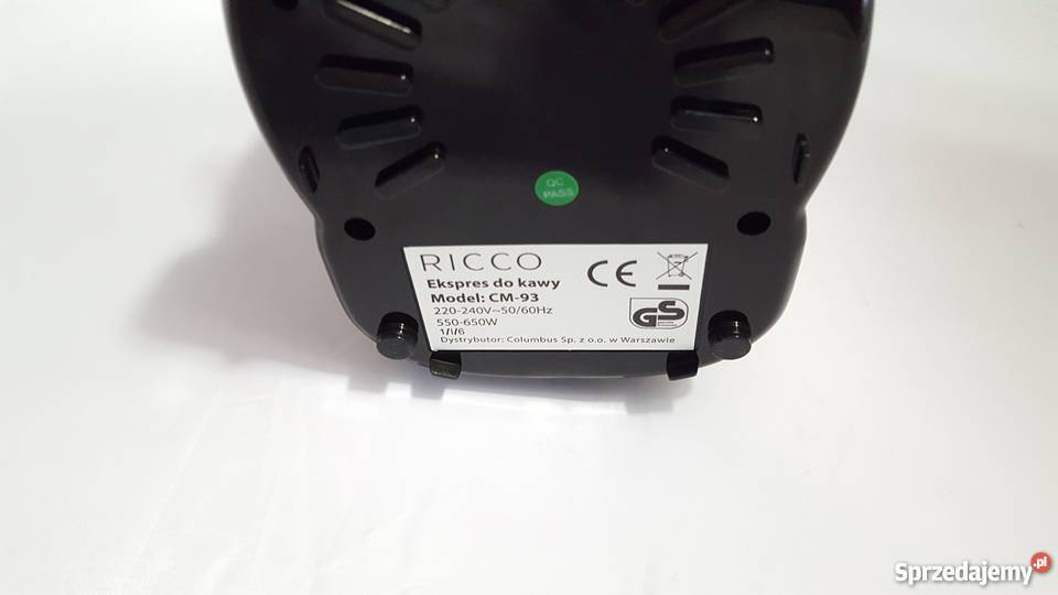 LOMBARDOMAT Ekspres do kawy Ricco 93 komplet AGD drobne warmińsko-mazurskie Olecko