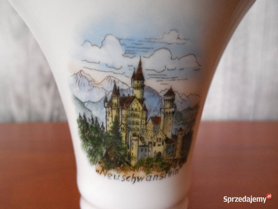 Porcelanowy wazonwazonik Neuschwanstein Raszków
