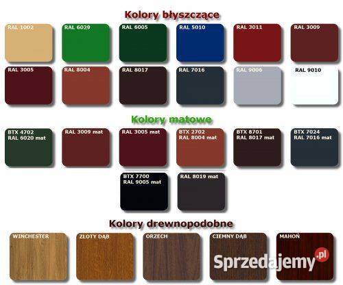 Brama garażowa dwuskrzydłowa UCHYLNA Kraj SZYBKI