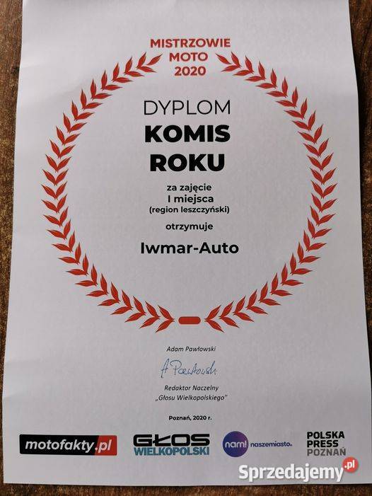 VW CRAFTER 20 TDI 126000 welurowa tapicerka Leszno