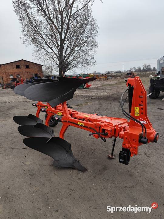 Pług obrotowy Kuhn 3 skibowy zabezpieczenie Pługi