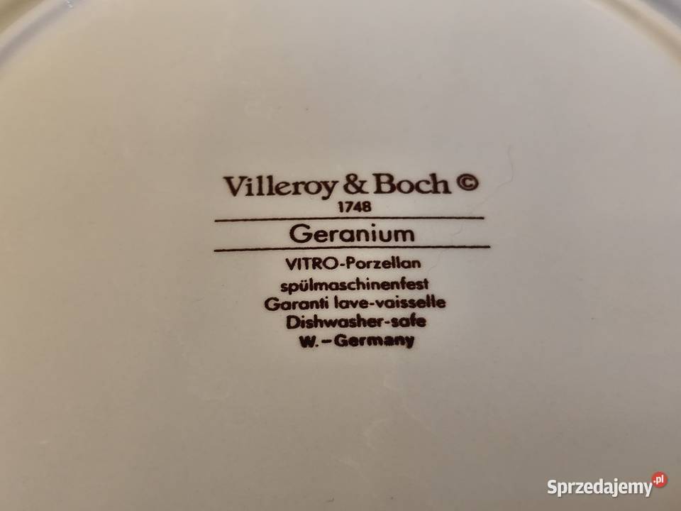 Talerz płaski Villeroy Boch Geranium Chełm