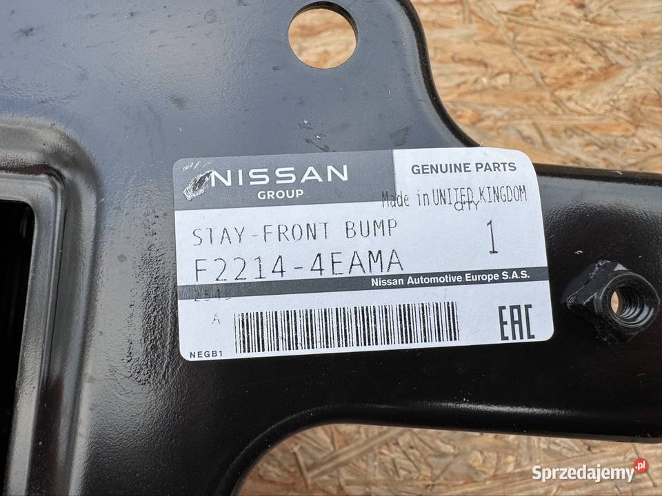 Odbój strefa zgniotu przód prawa rh Nissan Międzychód