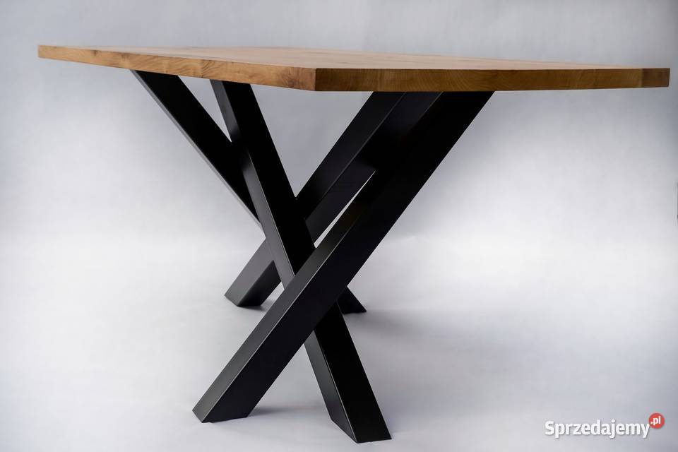 Stół dębowy Matrix industrialny stół jadalny