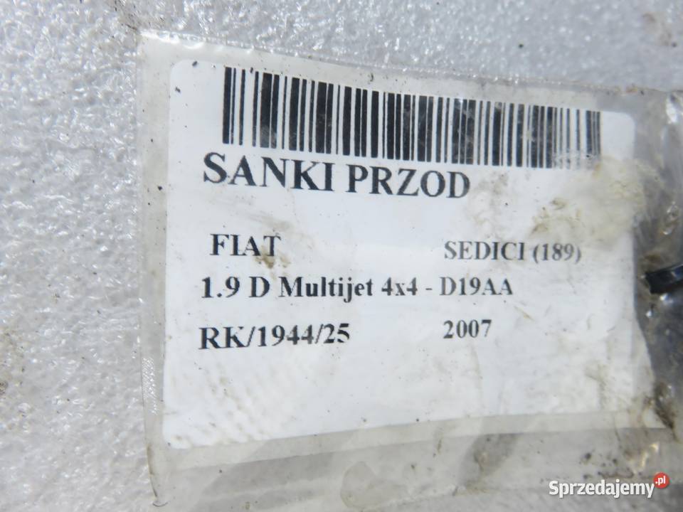 SANKI PRZÓD FIAT SEDICI 189 19 D Multijet 120 osobowe sprzedam