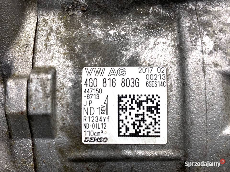 SPRĘŻARKA KLIMATYZACJI AUDI A6 C7 4G0816803G 40 osobowe podkarpackie