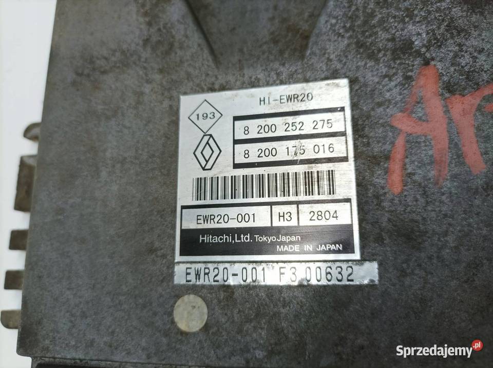 STEROWNIK SILNIKA 8200175016 8200252275 35 V6