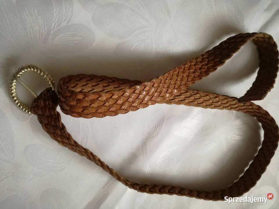 Pasek damski brązowy czarnyPaski Łódź