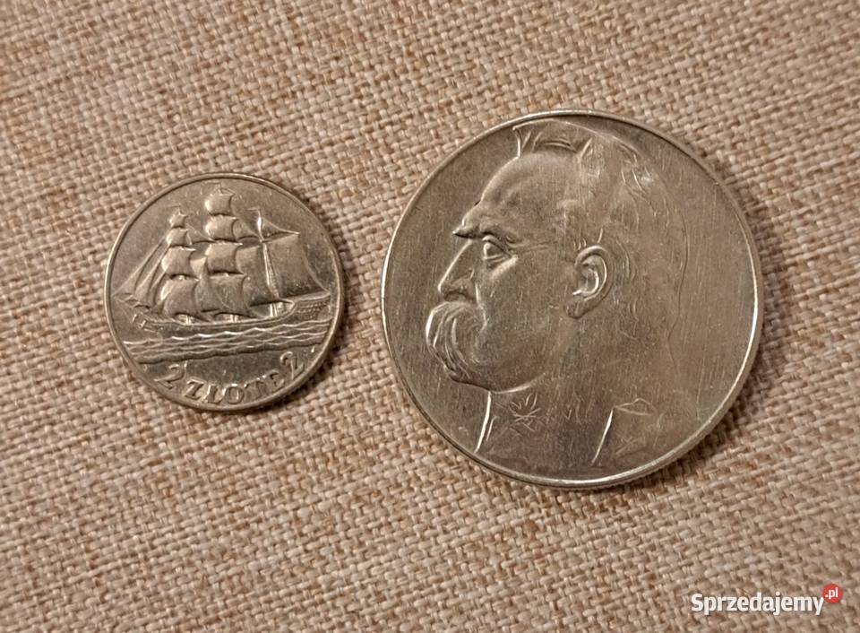 2 i10 Monety II RP z 1936 roku Łódź sprzedam