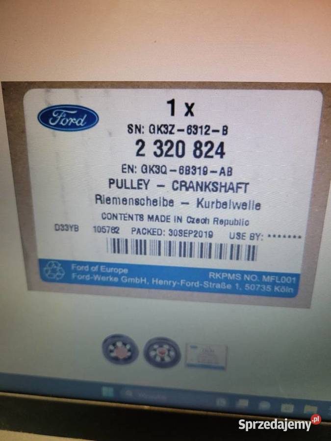 Koło Pasowe Ford GK3Q6B319AB 2320824 Bratford Radom