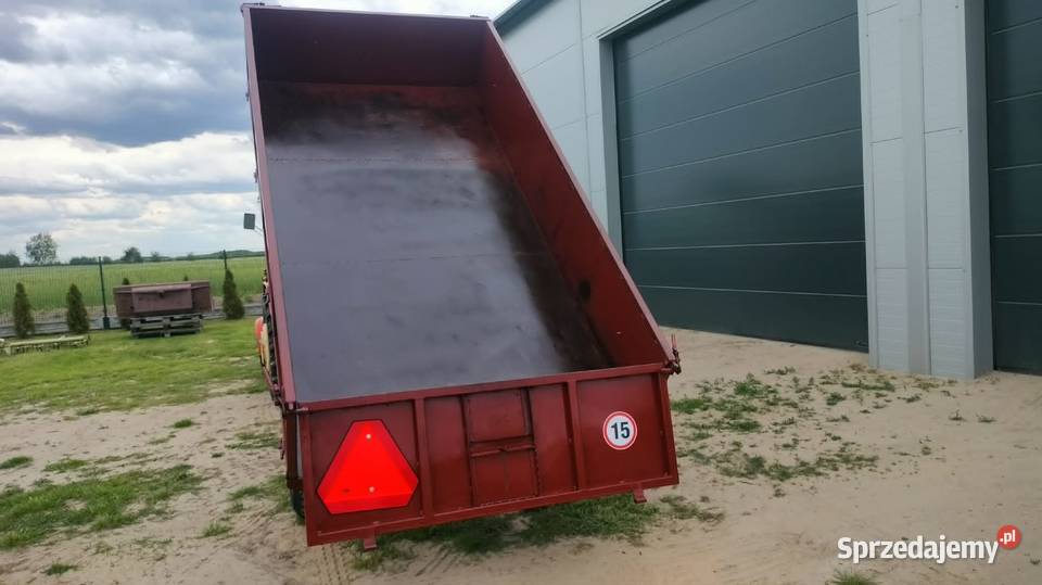 Przyczepa wywrotka jednoosiowa na trzy strony Łuków sprzedam