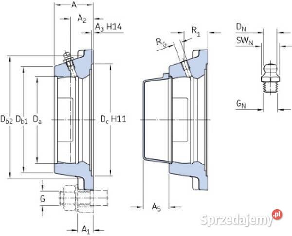 Pokrywa łożyska SKF FY505MSKF