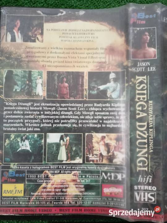 Kaseta VHS Księga Dżungli Rzeszów