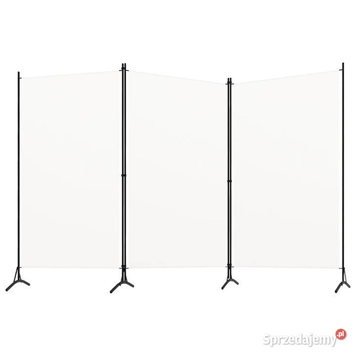 vidaXL Parawan 3panelowy biały 260 x 180 tkanina Warszawa